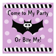 Invitación del fiesta de Halloween del palo de vam