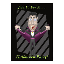 Invitación del fiesta de Halloween del vampiro