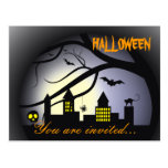 Invitación del fiesta de Halloween Tarjeta Postal