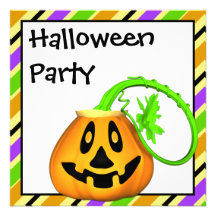 Invitación del fiesta de la calabaza de Halloween