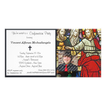Invitación del fiesta de la confirmación del vitra tarjetas personales