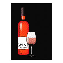 invitación del fiesta de la degustación de vinos