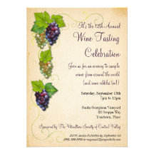 Invitación del fiesta de la degustación de vinos d