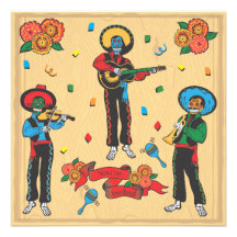 Invitación del fiesta de la fiesta de Cinco De May