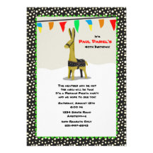 Invitación del fiesta de la fiesta del burro