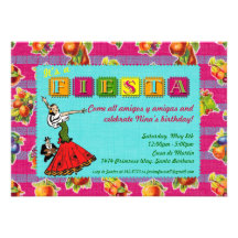 Invitación del fiesta de la fiesta - magenta mexic
