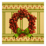 Invitación del fiesta de la guirnalda del navidad