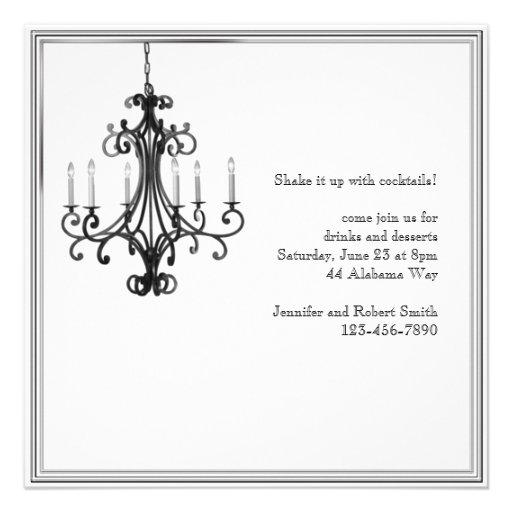 Invitación del fiesta de la lámpara del encanto de