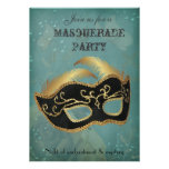 Invitación del fiesta de la mascarada de la fantas invitaciones