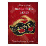 Invitación del fiesta de la mascarada de la fantas invitaciones