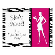 Invitación del fiesta de la moda de las rosas fuer