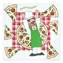 Invitación del fiesta de la pizza - SRF