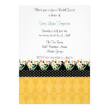 Invitación del fiesta de la primavera de los narci