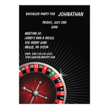 Invitación del fiesta de la ruleta
