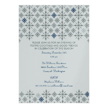 Invitación del fiesta de las ráfagas de nieve