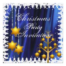 Invitación del fiesta de los árboles de navidad