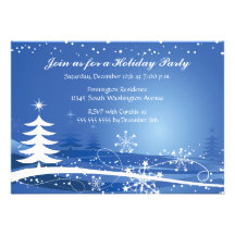 Invitación del fiesta de los árboles de navidad de