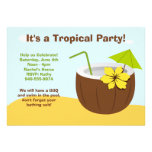 Invitación del fiesta de Luau