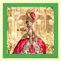 Invitación del fiesta de Marie Antonieta invitaciones