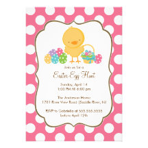 Invitación del fiesta de Pascua de la caza del hue