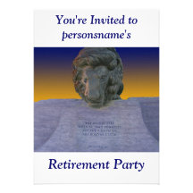 Invitación del fiesta de retiro