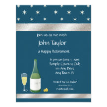 Invitación del fiesta de retiro de las estrellas d