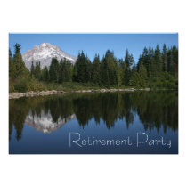 Invitación del fiesta de retiro del lago mountain invitaciones