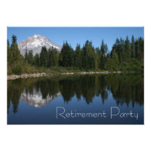 Invitación del fiesta de retiro del lago mountain