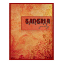 Invitación del fiesta de Sangría