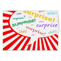 invitación del fiesta de sorpresa: burbuja cómica  felicitaciones