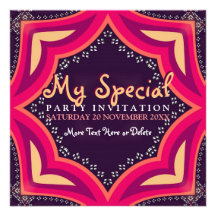 Invitación del fiesta del acontecimiento especial 