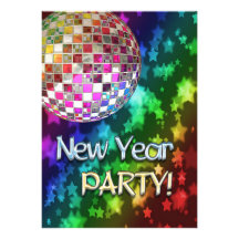 Invitación del fiesta del Año Nuevo