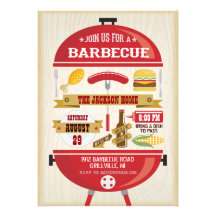 Invitación del fiesta del Bbq