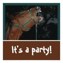 Invitación del fiesta del caballo que rebuzna