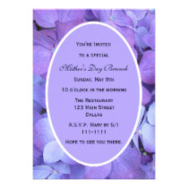 Invitación del fiesta del día de madres -- Hydrang invitaciones