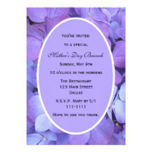 Invitación del fiesta del día de madres -- Hydrang