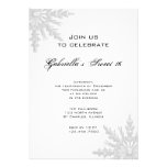 Invitación del fiesta del dulce 16 del copo de nie