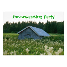 Invitación del fiesta del estreno de una casa