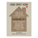 Invitación del fiesta del estreno de una casa -- C