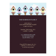 Invitación del fiesta del estreno de una casa de l