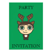 Invitación del fiesta del personaje de dibujos ani