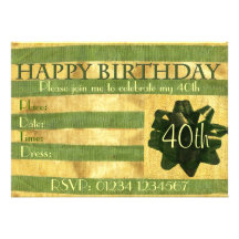 Invitación del fiesta del presente de cumpleaños