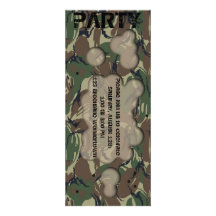 Invitación del fiesta del tema del soldado