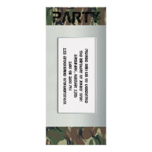 Invitación del fiesta del tema del soldado