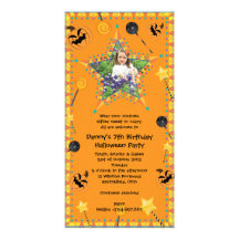Invitación del fiesta del traje de Hallowen del cu Tarjetas Con Fotos Personalizadas