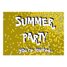 Invitación del fiesta del verano