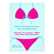 Invitación del fiesta del verano