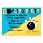 Invitación del fiesta que rueda - azul y amarillo