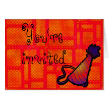 invitación del fiesta tarjetón