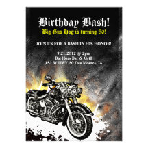Invitación del golpe del cumpleaños del camino del